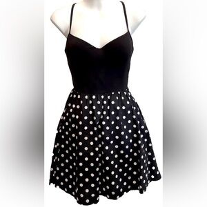 PINK Victoria's Secret Black and White Polka Dot Mini Dress